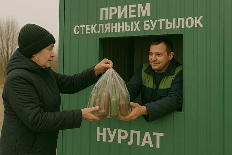 прием стеклотары нурлат